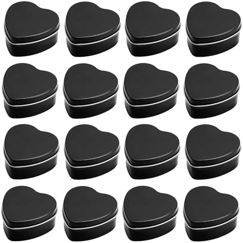 16-Piece Metal Heart Tins with lids