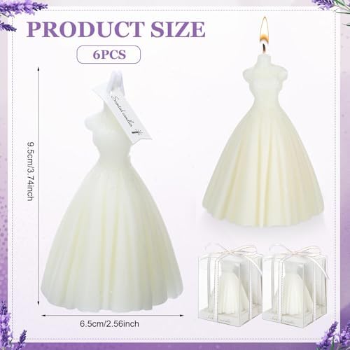 6-Pack Wedding Candle Set