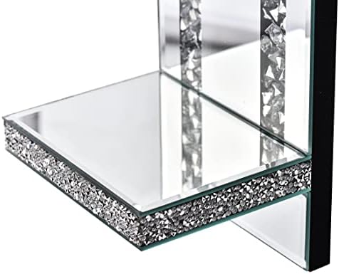 Mirrored Silver Candle Ends for Hallway or Entryway
