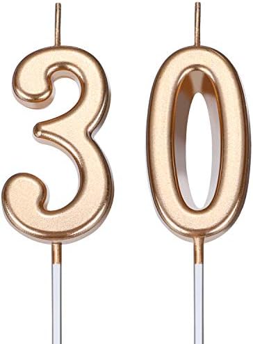 30th Birthday Candles Cake Topper Happy Birthday