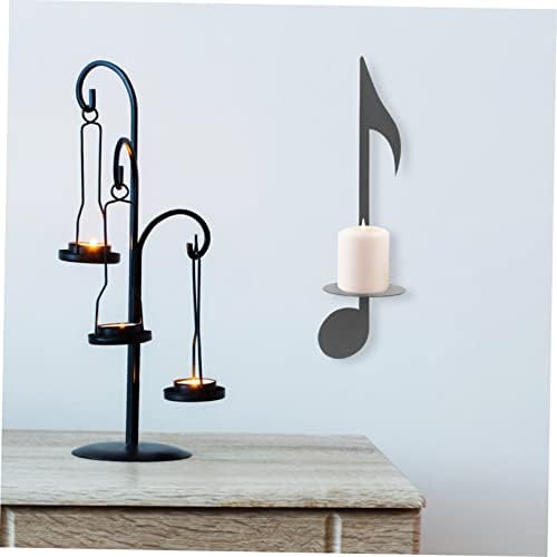 Aboofan Wall Candle Holder Decor Music Note
