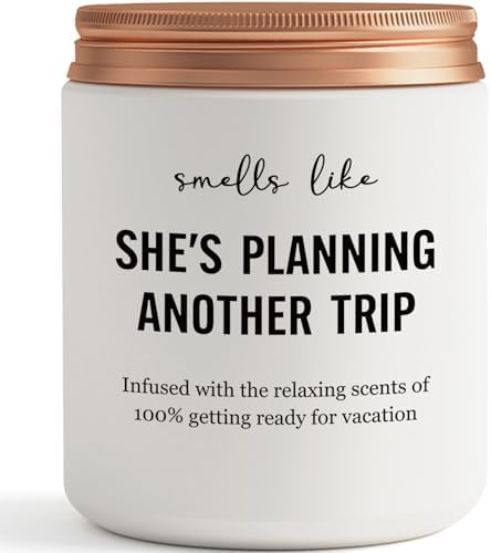 Best Travel Gifts for Women 1 Hilarious Unique International Traveler Planner Candle