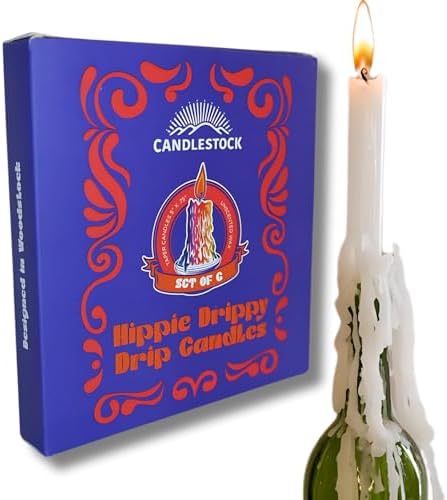 Candlestock - Dripping Wine Bottle Candles Pack of 6
