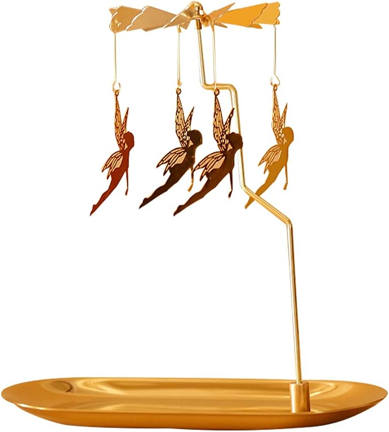 Glistening Gold Elf Candle Holder
