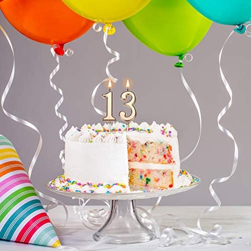13th Birthday Magic Celebrating a Special Year with Nuanchus 354inch Birthday Candles Topper