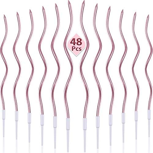 Twisted Birthday Candles with Holders