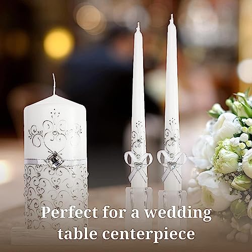 Three-Piece Unity Candle Set for Ceremony