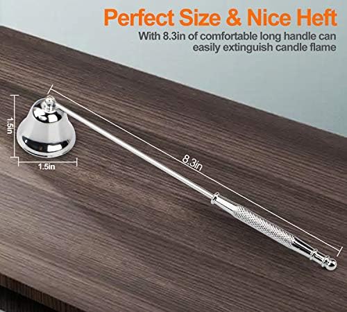 Elegant Long-Handle Stainless Steel Candle Snuffer