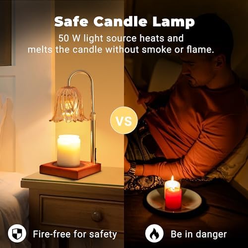 Candle Warmer Lamp with Timer Dimmable Candle Lamp Mothers Day Gift