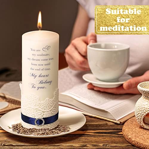 Elegant Heart-Shaped Union Candles Wedding Set