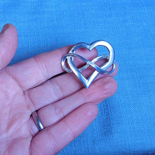 3 Set Infinity Heart Candle Pins in Fine Pewter