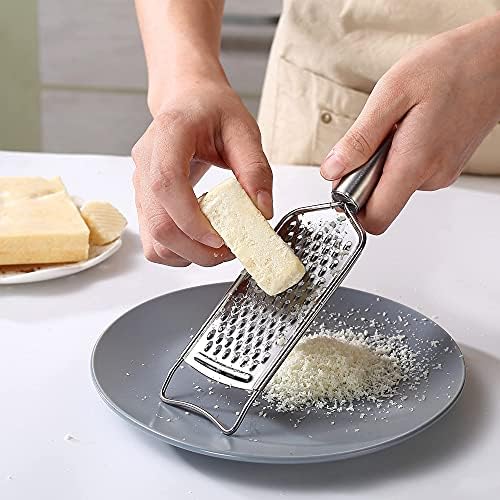 Stainless Steel Cheese Grater Set with Brush