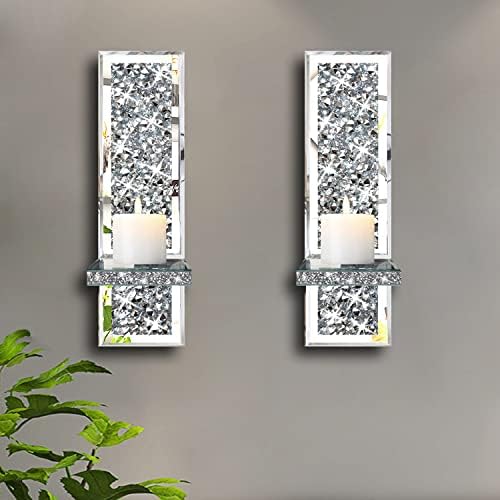 Gleaming Crystal Sconces