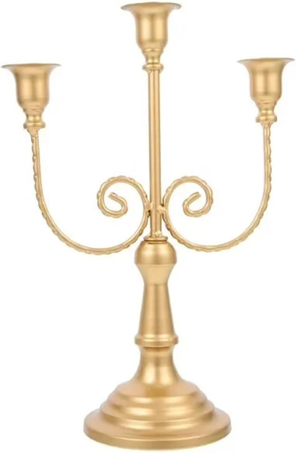 Three-Arm Candleholder Santa Candle Stand with Detachable Candlesticks