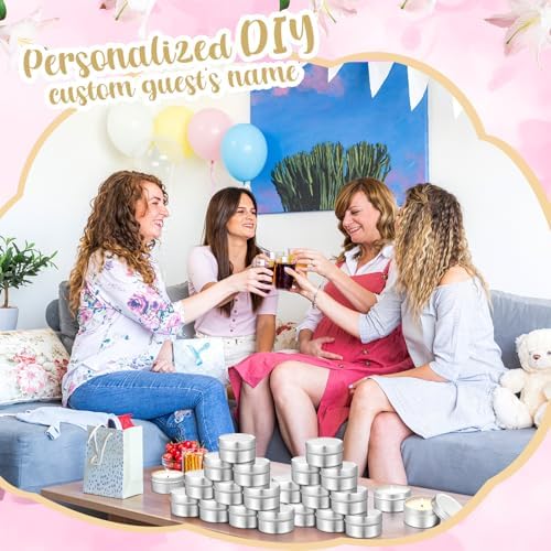 24 Mini Candles for DIY Baby ShowersWeddings