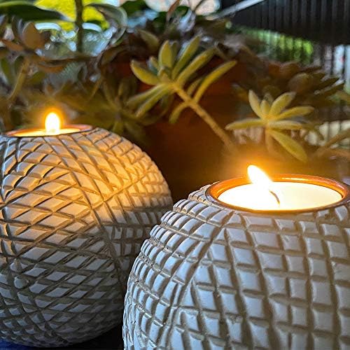 Huey House Luca Orb Candle Holders Gift Box Set of 2 1