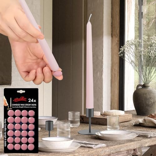 Safe Taper Adhesive Dots 24PK Pink for Any Surface
