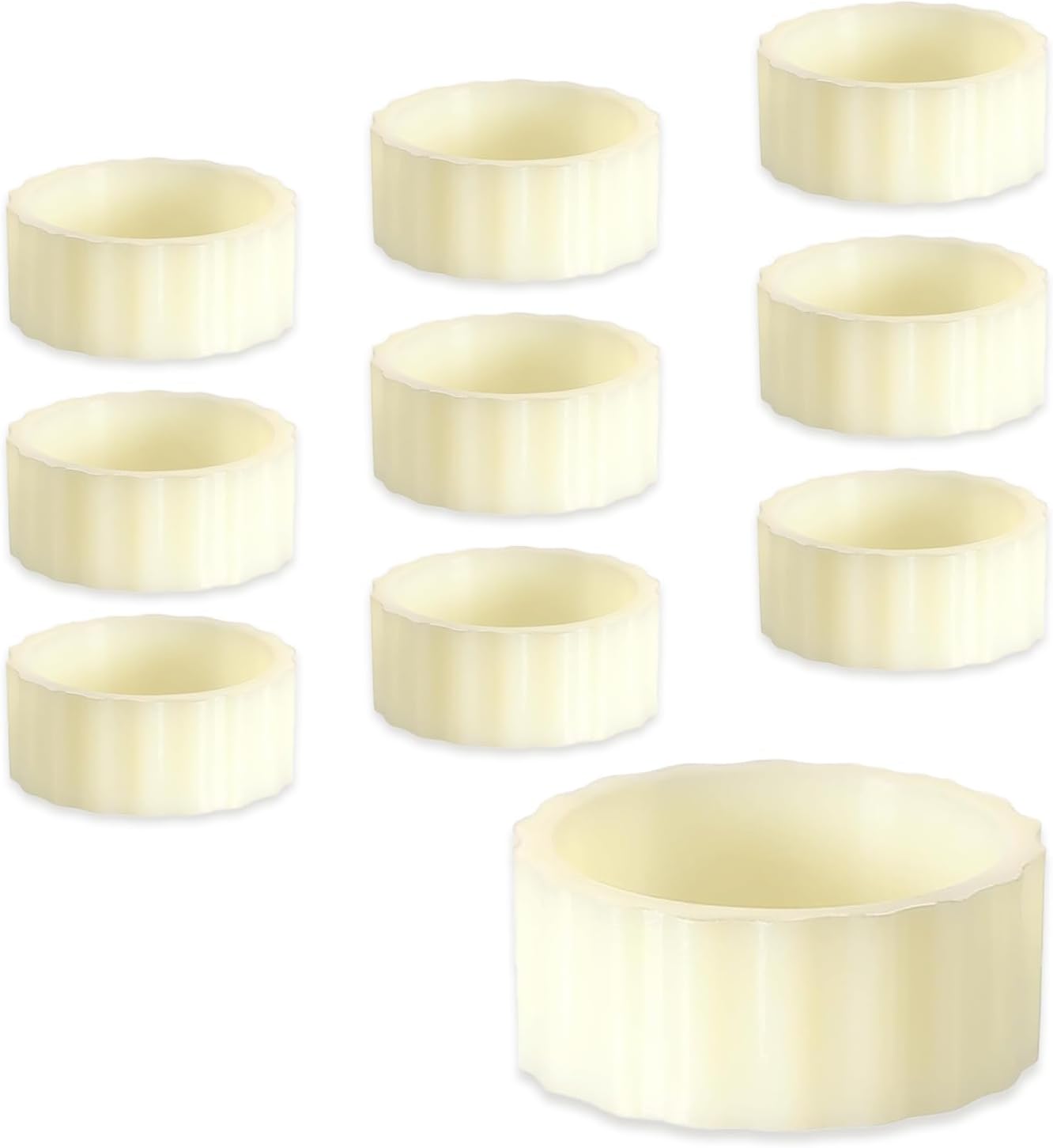 NIIIYTYB10-Piece Set of Durable Candle Huggers to Keep Taper Candles Steady