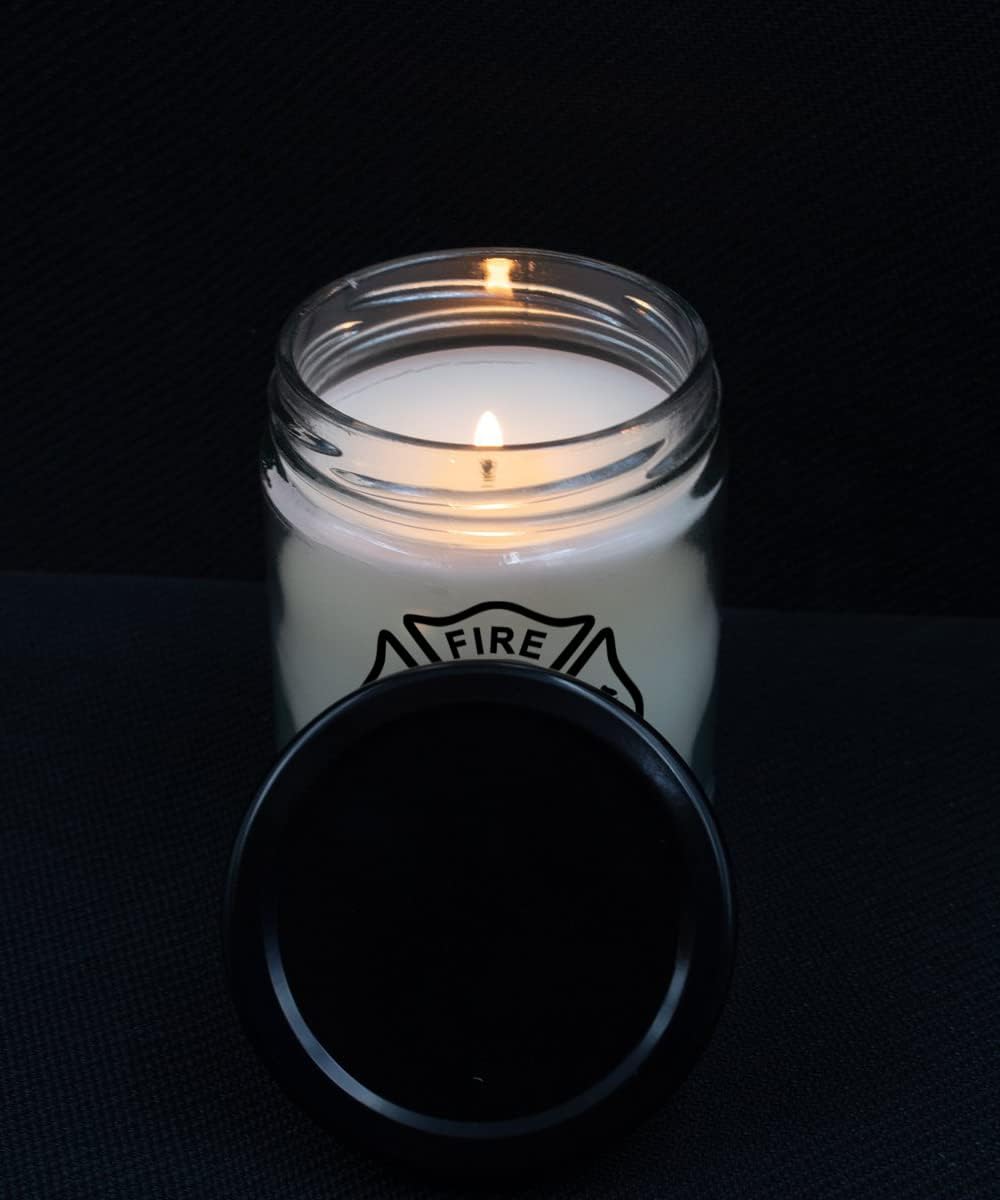 Firefighter Maltese Cross Candle Novelty Gift