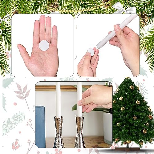Lyforx40-Piece Taper Candle Holder Set with Adhesive Tips