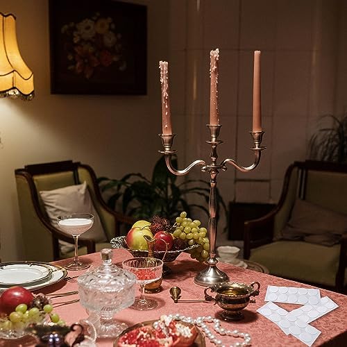 Lyforx40-Piece Taper Candle Holder Set with Adhesive Tips