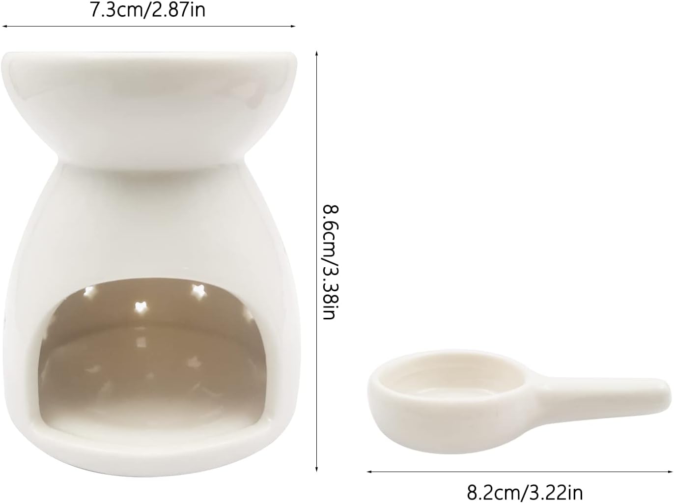 Elegant Oil Burner for Scented Oil and Tealight Candles