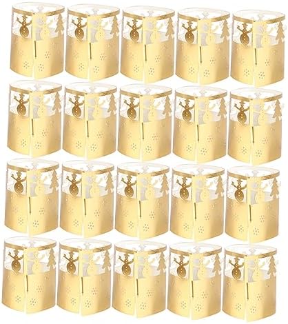 RORPOIR 50-Piece Christmas Candle Lampshade Decorations
