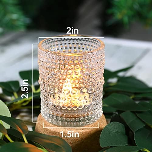 TRIRITE 24-Piece Clear Glass Votive Candle Holders