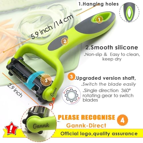 3-in-1 Flexible Vegetable Fruit Peeler