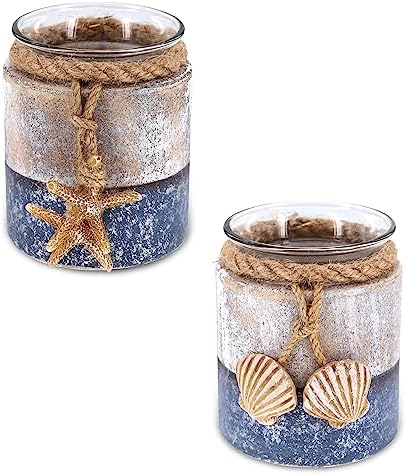 CoTa Global Silver Sea Starfish Seashell Candle Holders