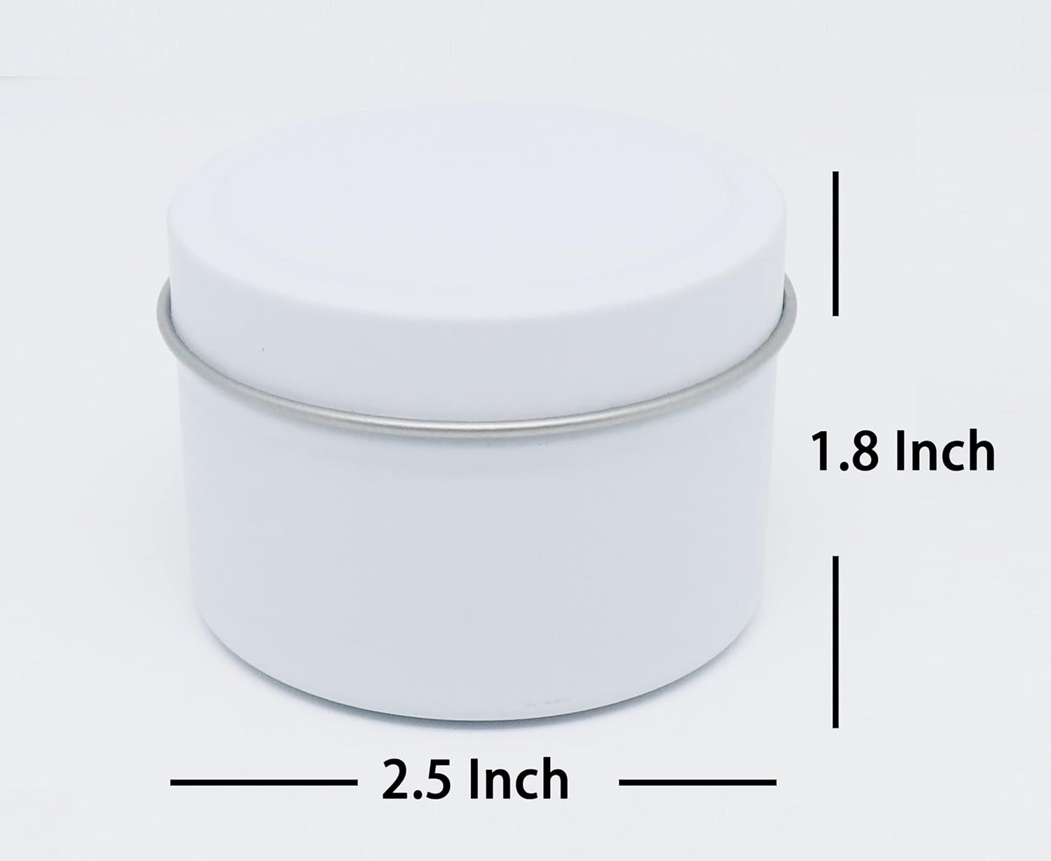 Aroparc - 24 Count White Candle Tins 4oz for Candle Makers and Travelers