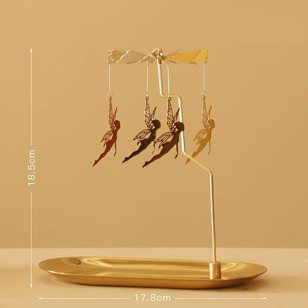 Glistening Gold Elf Candle Holder