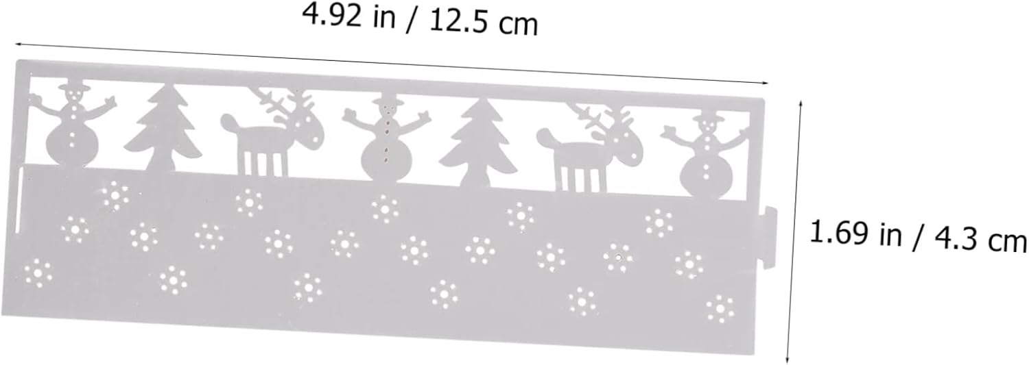 50-Piece Christmas Snowflake Candle Lampshade Decor