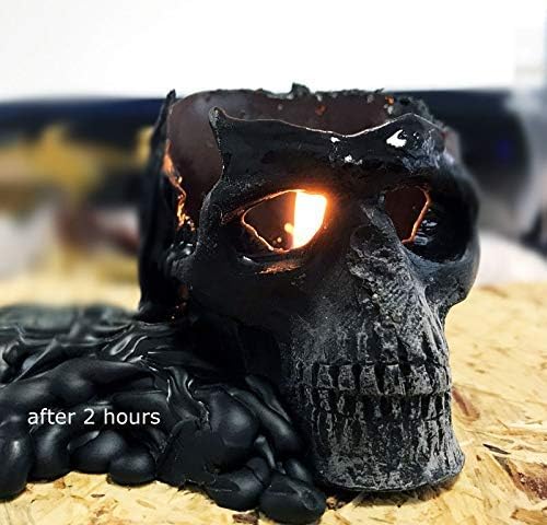 3-Piece Skull Candle Set - Halloween Party Facts Spooky Treats Boxed Set