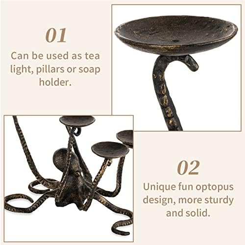 Sziqiqi Gothic Octopus Candle Holder