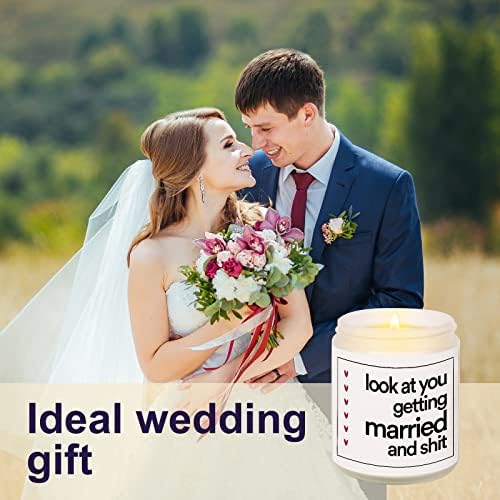 BaubleDazz Funny Wedding Engagement Scented Candle 7oz 35hrs Burner