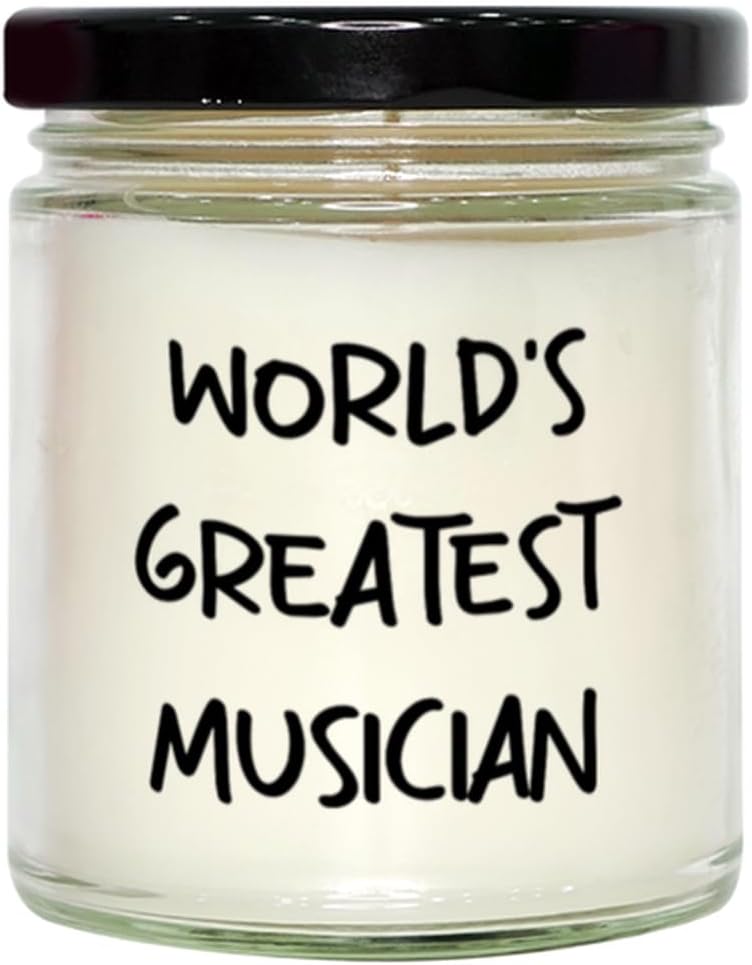 Gag Musician Gift Endless Aromatherapy Worlds Greatest Musician Fragrance Candle