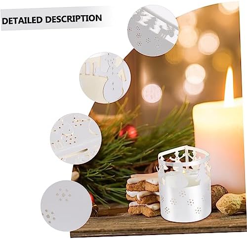 50-Piece Christmas Snowflake Candle Lampshade Decor