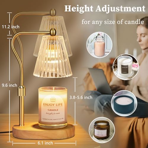Adjustable Candle Warmer Lamp for Scented Jars