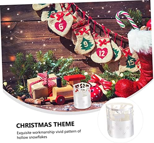 50-Piece Christmas Snowflake Candle Lampshade Decor