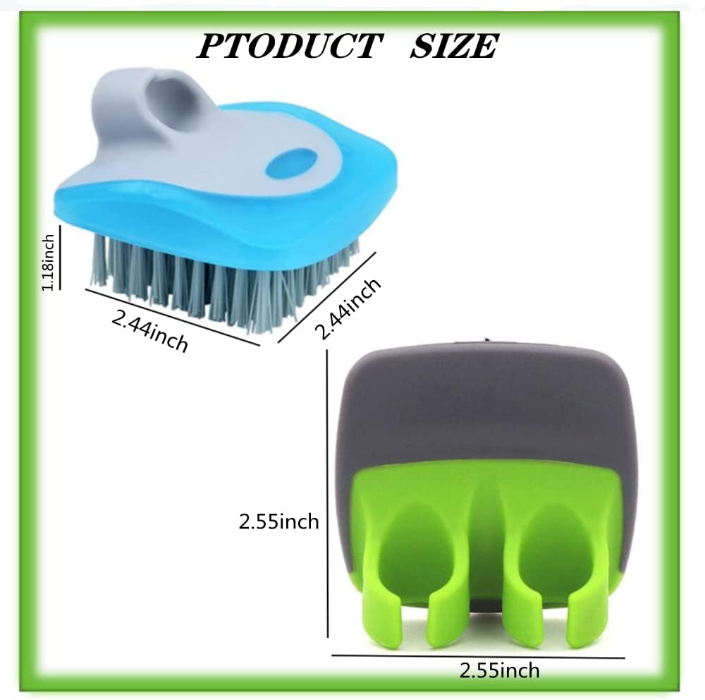 Veggie brush and peeler set stainless steel for efficient cleaning and peeling