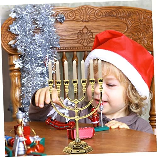 7-Piece Metal Candlestick Set for Israelis