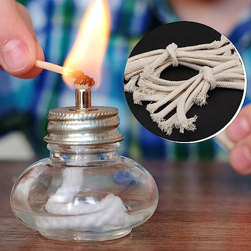 SWATOM 14 Round Cotton Lamp Wicks 20 Pack
