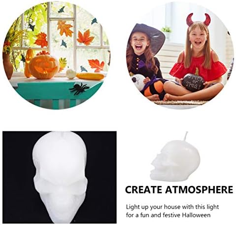 Festive Halloween Skull Candles