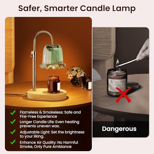 Adjustable Candle Warmer Lamp with Timer for Jar Candles
