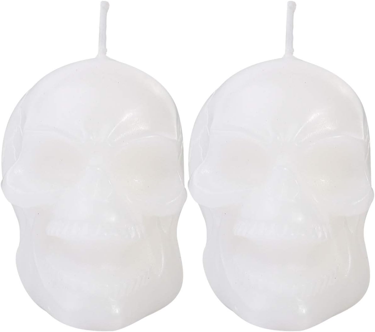 Festive Halloween Skull Candles