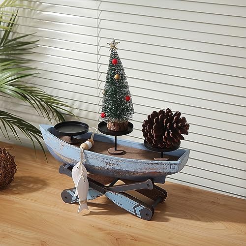 Nauti Boat Candle Holder Decor