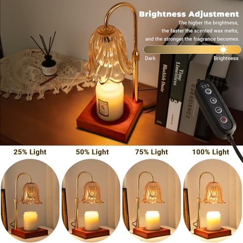 Candle Warmer Lamp with Timer Dimmable Candle Lamp Mothers Day Gift