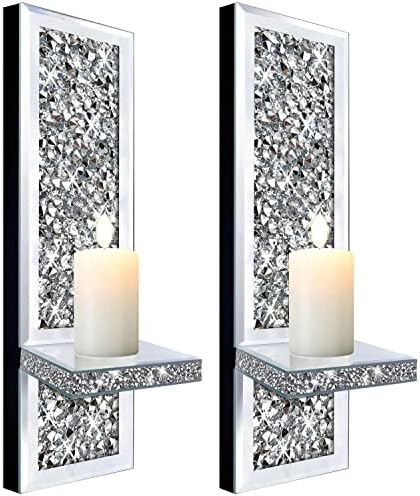 Gleaming Crystal Sconces