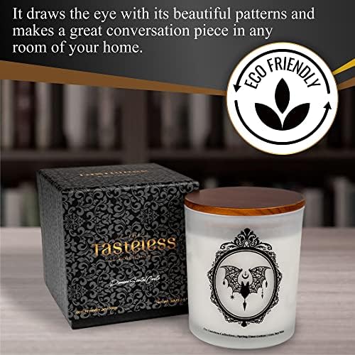 Gothic Handle Black Bat Candle